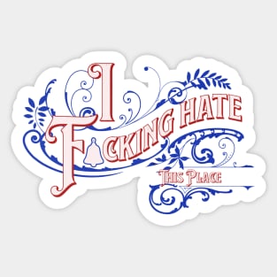 alec bohm i hate this place Sticker